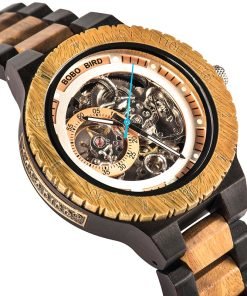 Men's Wooden Automatic Mechanical Watch