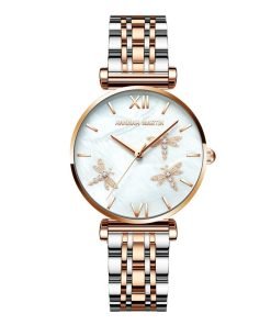 Women's Pearl Dragonfly Decorated Watch